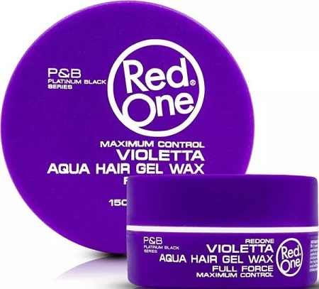 Red One 3X Aqua Hair Gel Wax 150ml - Purple (3 Pieces)